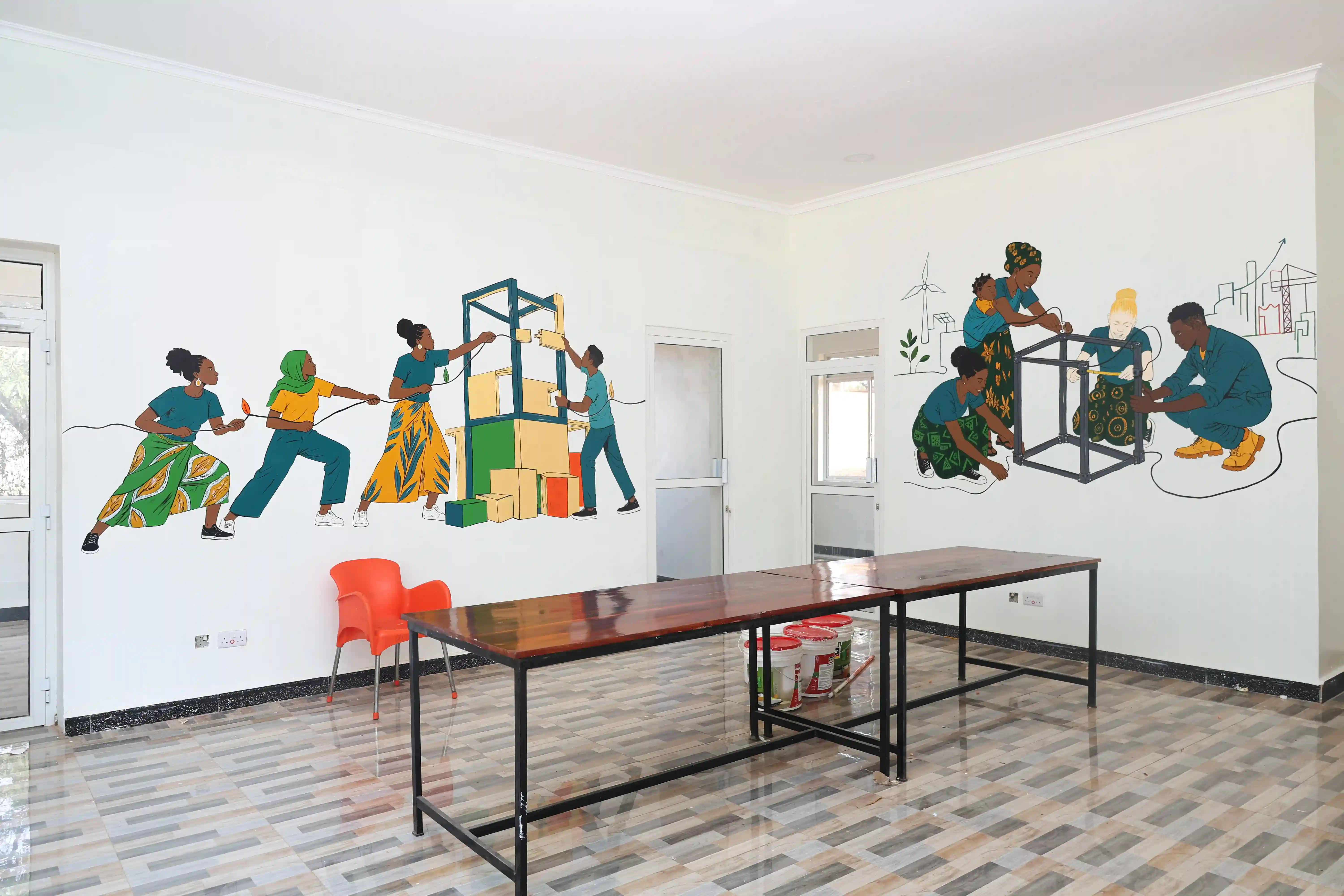 Blog post: From Seed to Ecosystem: Creating the Wezesha Binti Murals in Kigoma